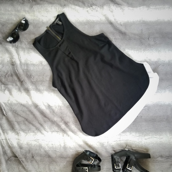 Banana Republic Tops - Express Black and White Layered Top
